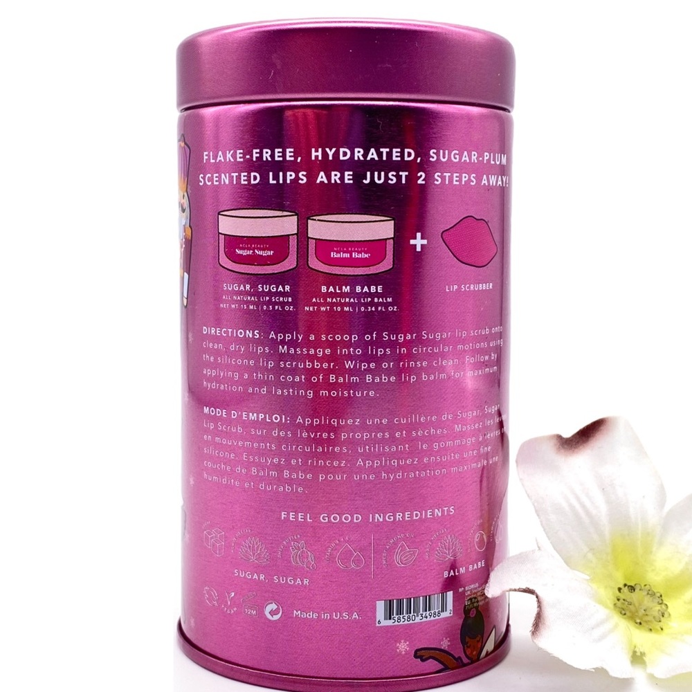 NEW NCLA Sugar Plum Fairy Lip Scrub & Balm Set - Picture 7 of 9